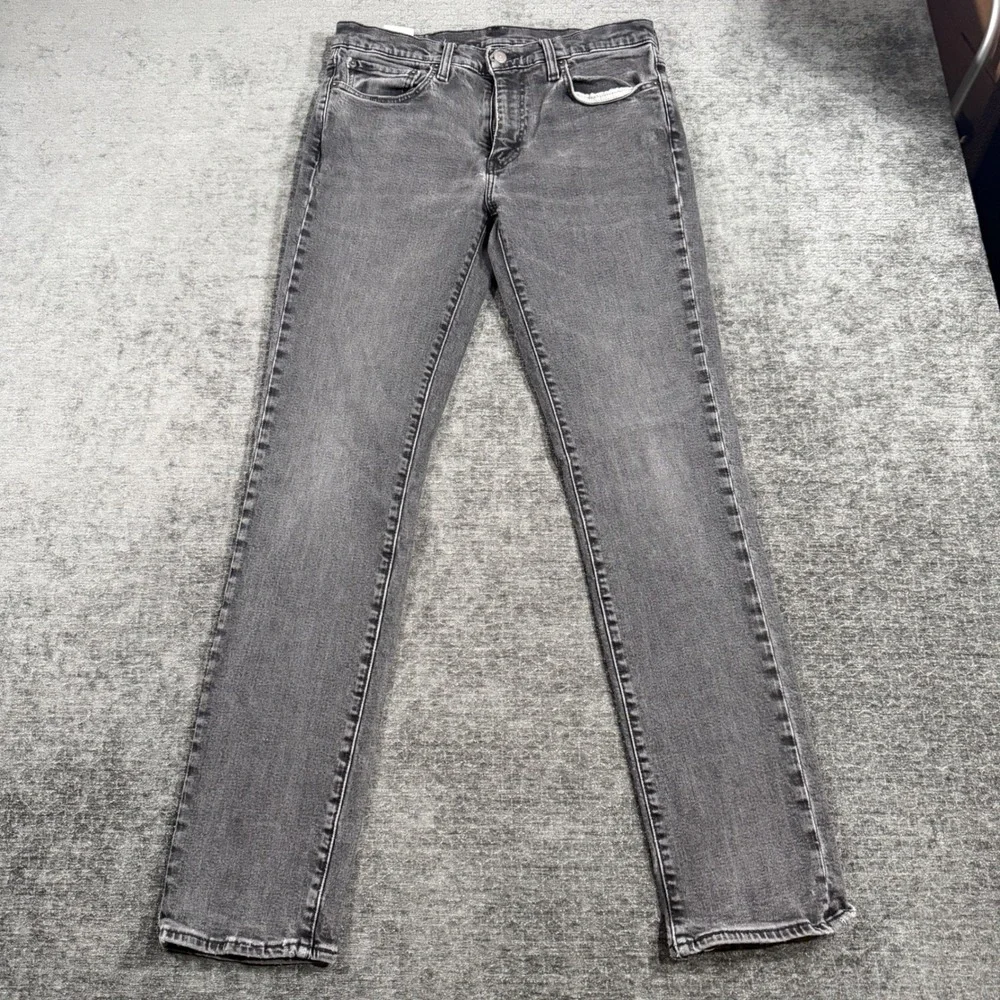 Levis Premium 511 Slim Fit Jeans Mens Size 33x34 Faded‎ Black Denim 04511-4609